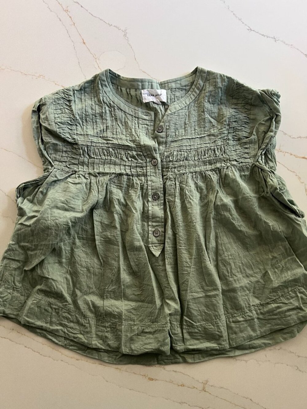 Sage green top
